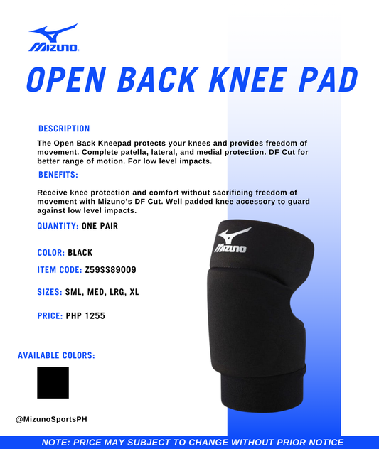 Mizuno Open Back Volleyball Kneepad