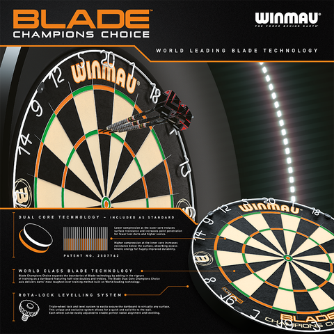 Winmau Blade Champion’s Choice Dual Core Dartboard