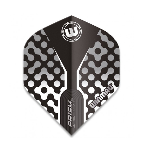 Winmau Prism Zeta Standard Black, White & Grey Darts Flights