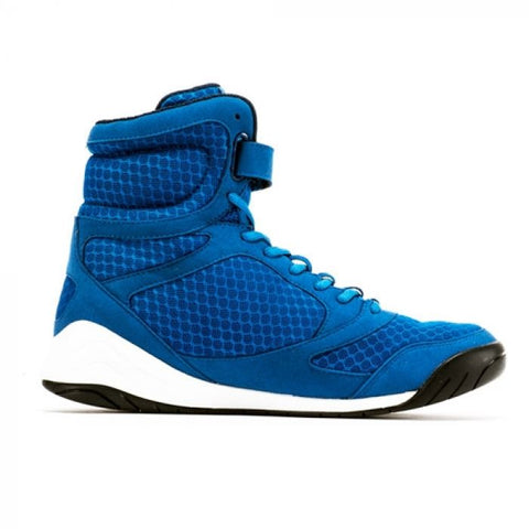 Everlast Elite High Top Blue Boxing Shoes