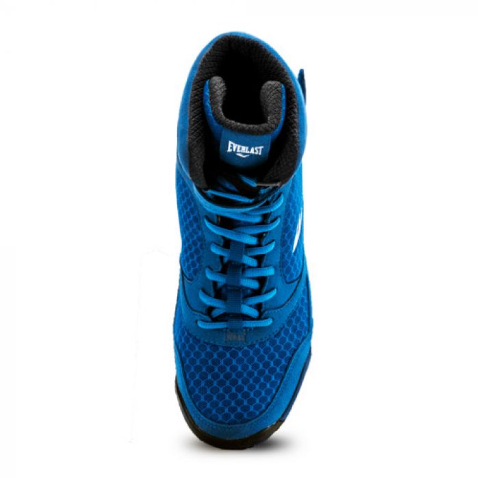 Everlast Elite High Top Blue Boxing Shoes