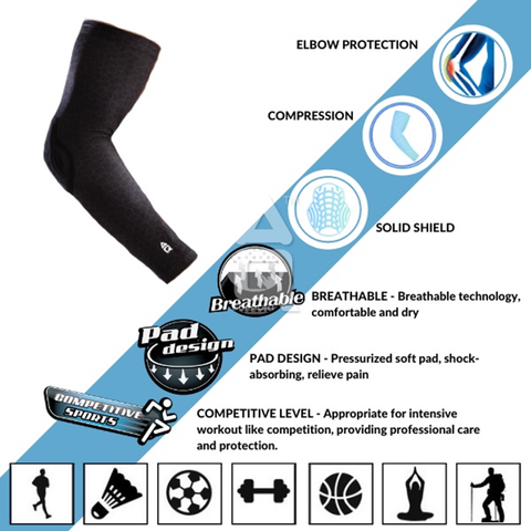 AQ Impact Resistant Reinforced Elbow Pads