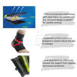 AQ Floating Run Compression Ankle Sleeve
