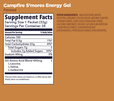 GU Campfire S'mores Energy Gel