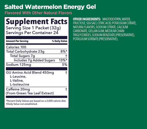 GU Salted Watermelon Energy Gel