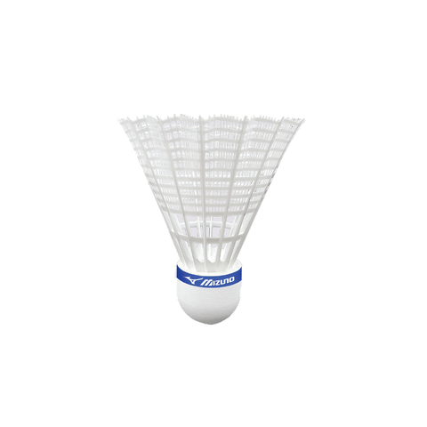 Mizuno MS901 - Synthetic Badminton Shuttlecock (White/Slow)