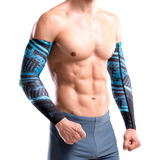 AQ Compression Arm Sleeve (Black City Blue)