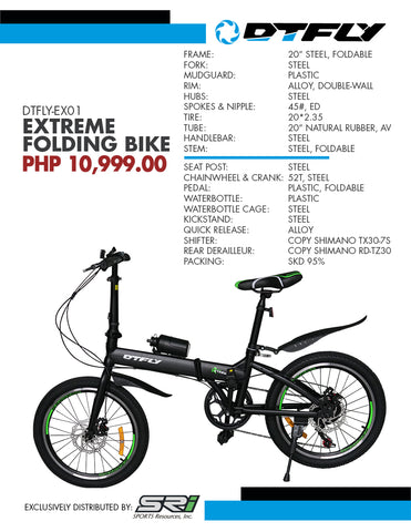 DTFly EX01 Extreme Folding Bike