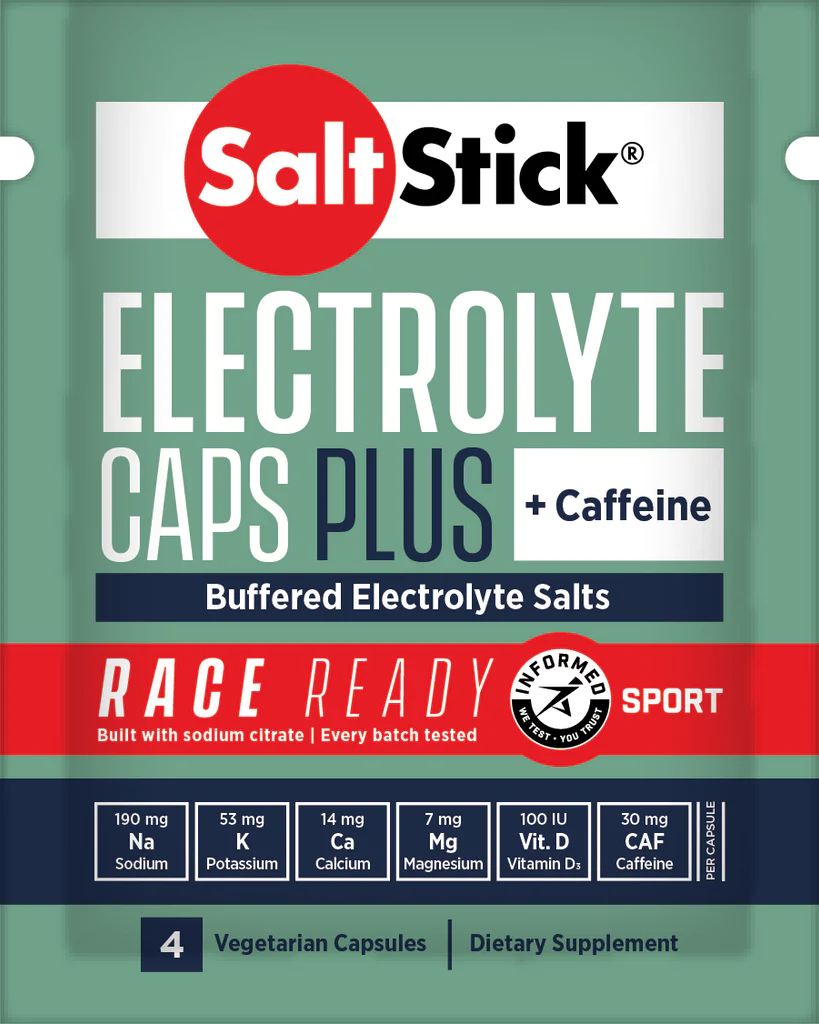 Saltstick Electrolyte Capsules 4 Capsules with Caffeine