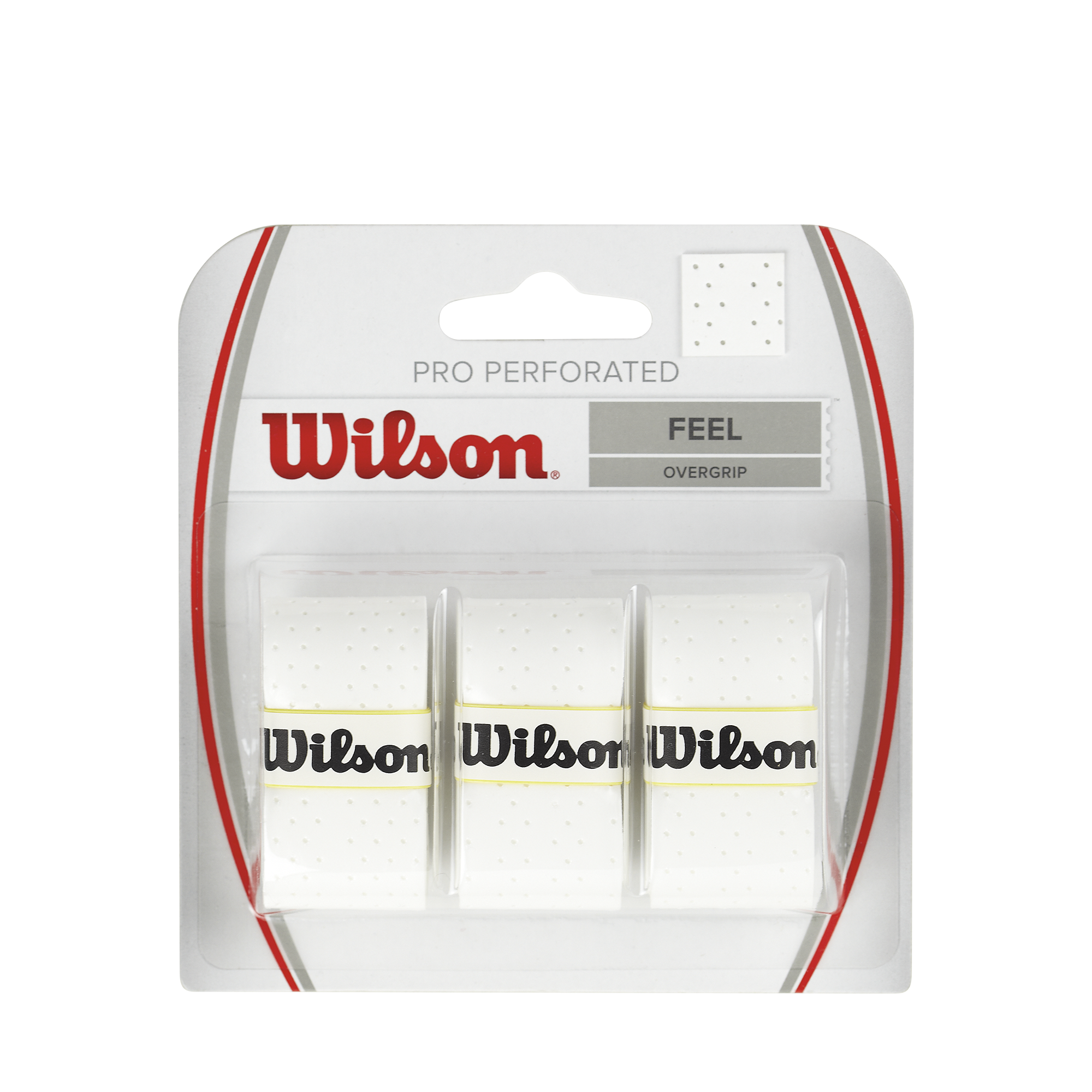 Wilson Pro Overgrip Perforated - 3 Pack (White)