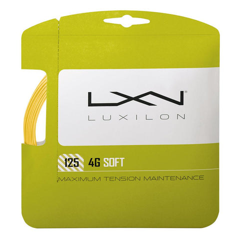 LUXILON 4G SOFT 125 TENNIS STRING SET - 16L GA (1.25MM)