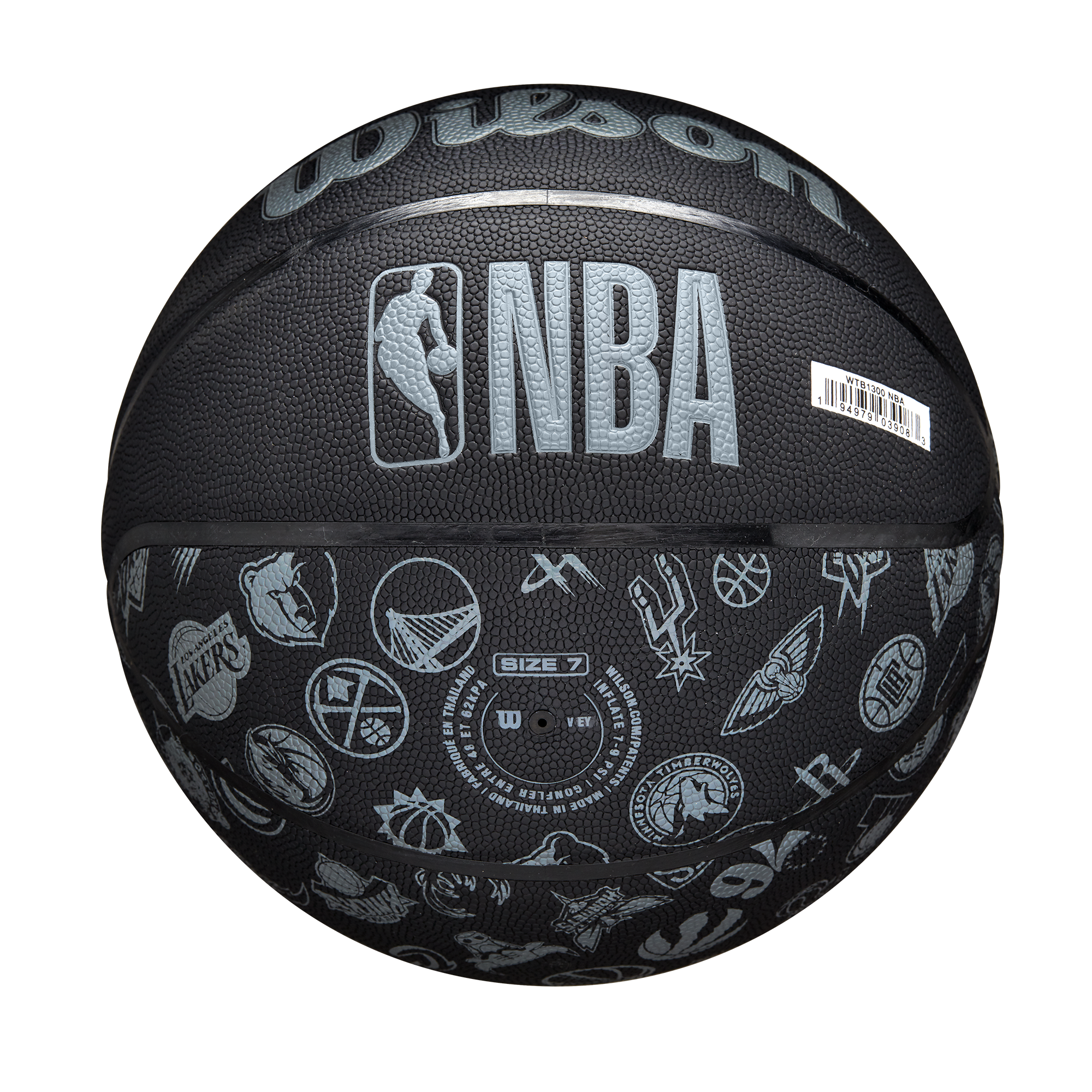 Wilson NBA All Matte Black Basketball